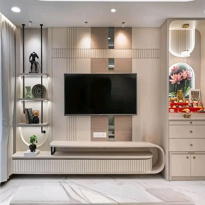 Kids bedroom with cloud theme design